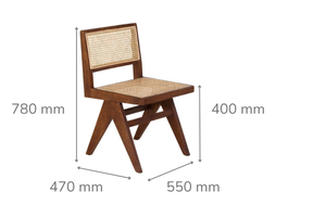 Antoine Brown Rattan Dining Chair