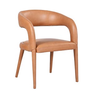 Arlo Tan Leather Dining Chair
