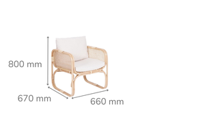 Dune Rattan Occasional Chair