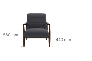 Ferrara Arm Chair Mid Grey