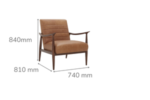 Ferrara Arm Chair Tan