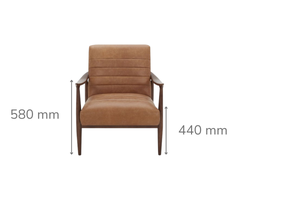 Ferrara Arm Chair Tan