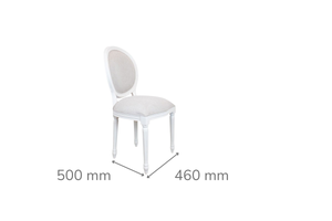French Balloon Dining Chair White