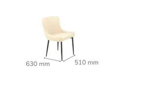 Infinity Natural Fabric Dining Chair