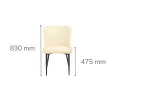 Infinity Natural Fabric Dining Chair