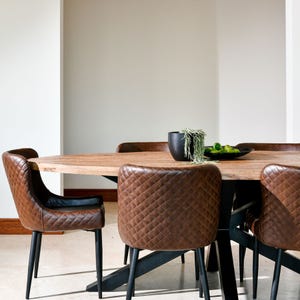 Nandi X Leg Oval 2m Dining Table