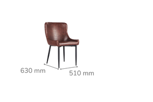 Infinity Brown PU Dining Chair