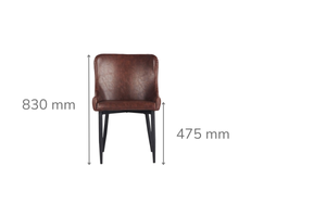 Infinity Brown PU Dining Chair