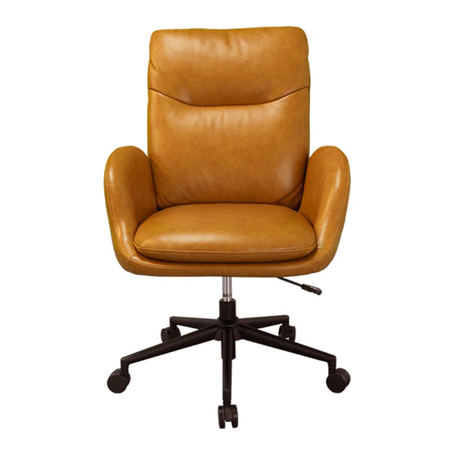 Corbett Caramel Office Chair