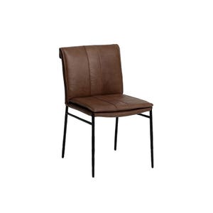 Oscar Dining Chair Chocolate Leather