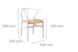 Shore Wishbone White Dining Chair