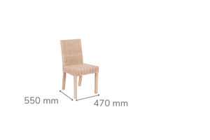 Solar Patio Dining Chair Blonde