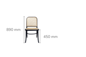 Theodore Black Rattan Dining Chair