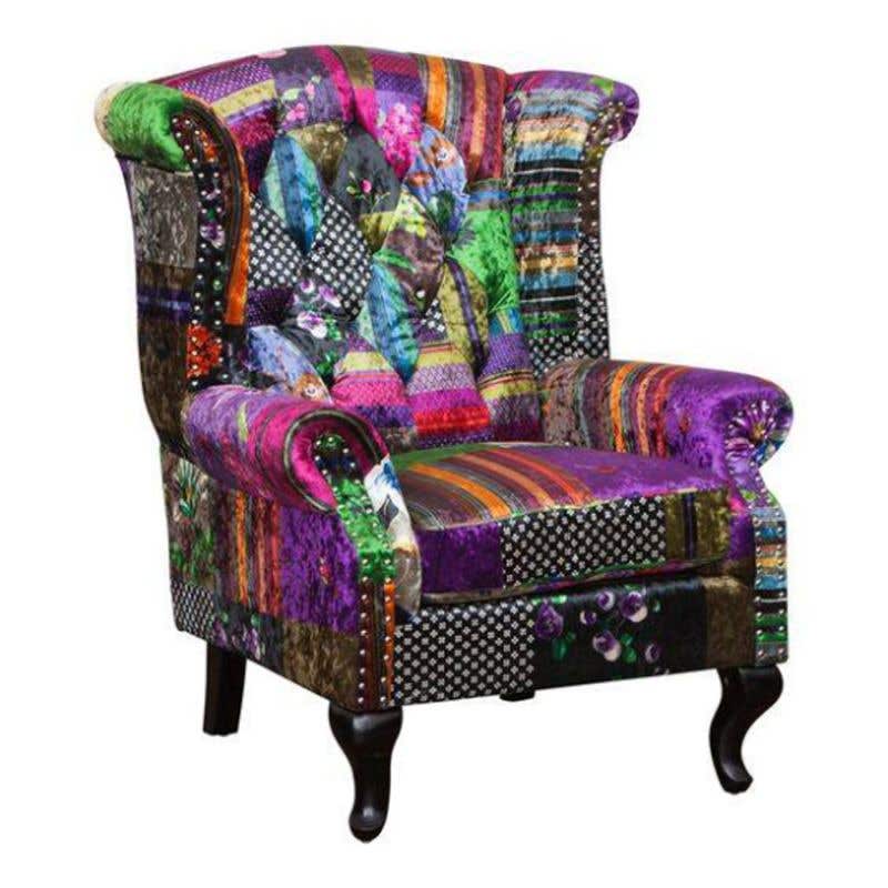 Patchwork armchair for sale sale