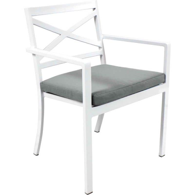 Aluminium outdoor dining 2025 chairs
