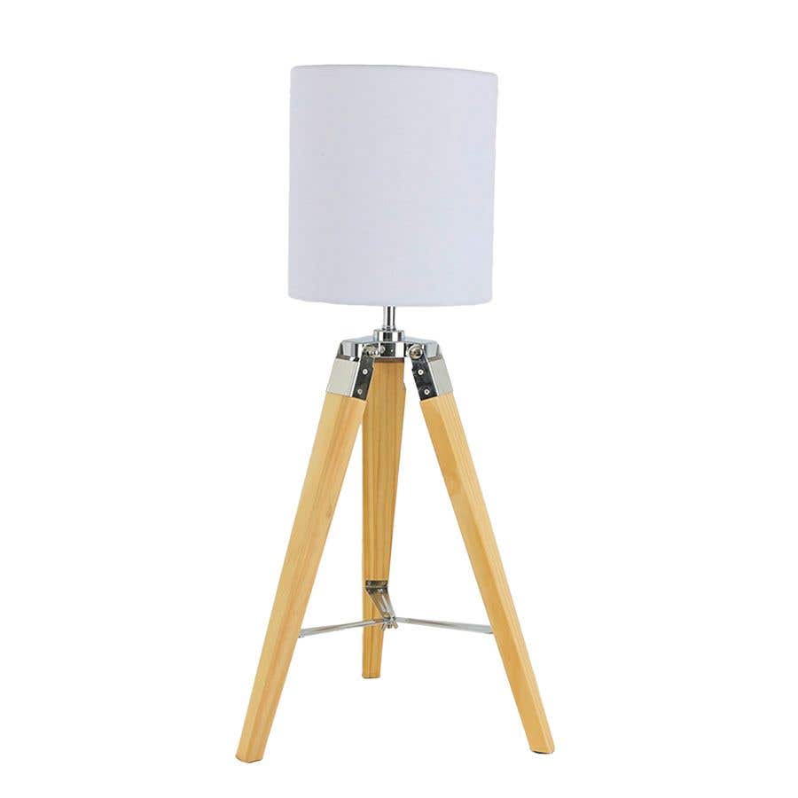 Timber table shop lamp