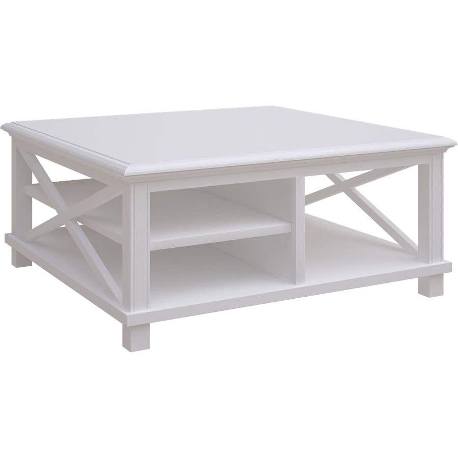 Square hamptons shop coffee table