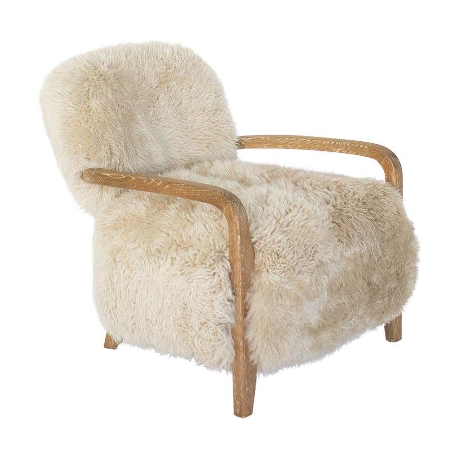 Sheepskin shop occasional chair