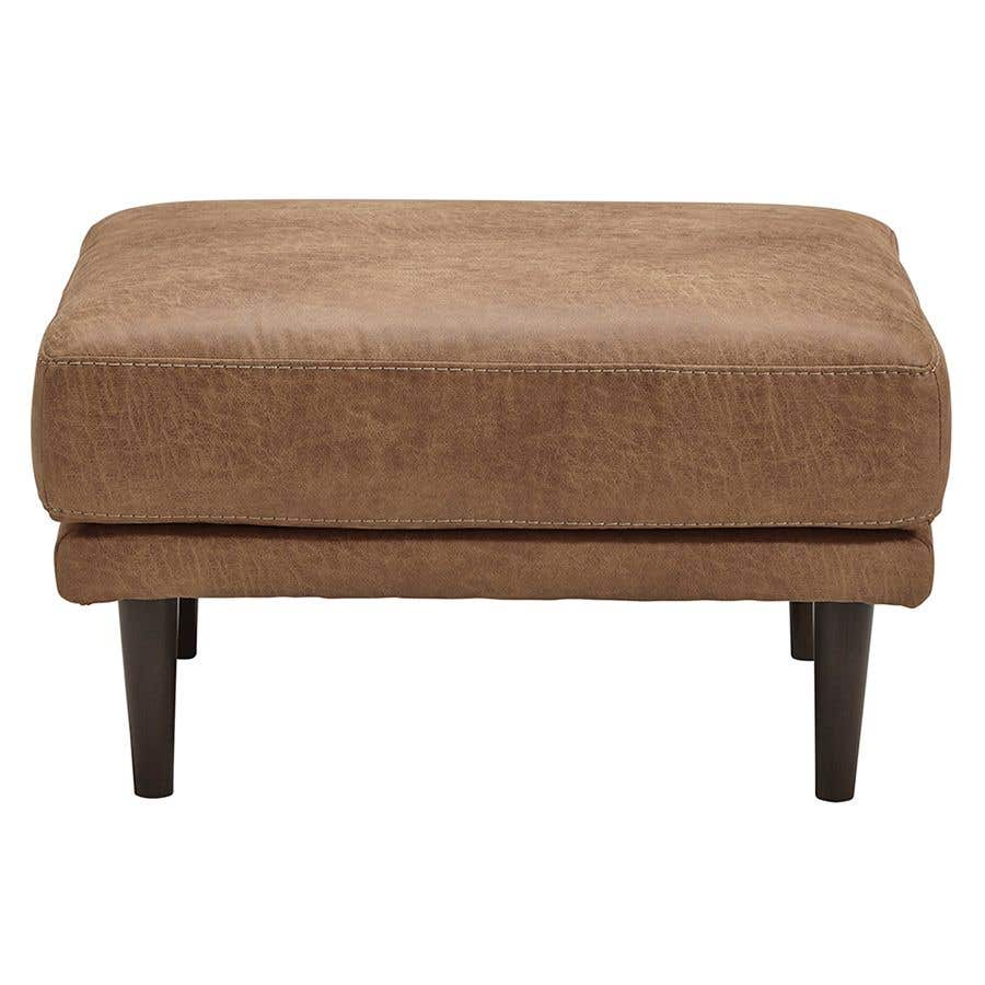 Caramel ottoman sale