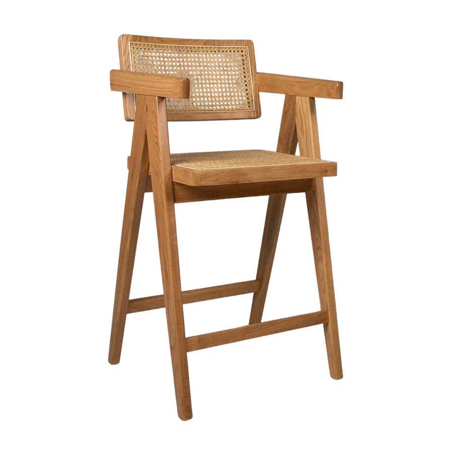 Antoine Oak Counter Stool Eureka Furniture