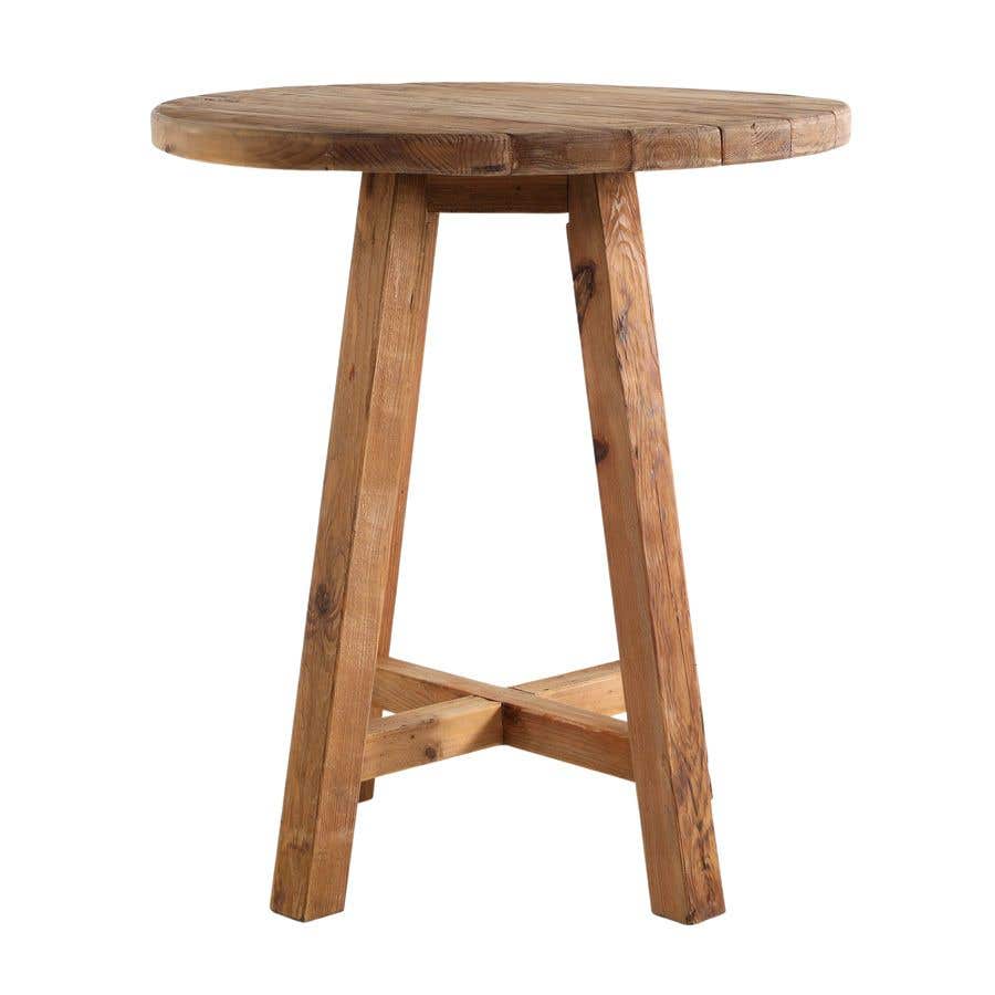 Wooden round outlet bar table