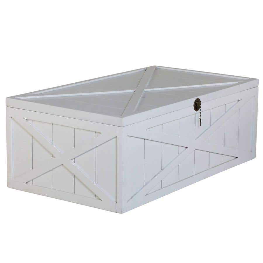 White storage shop trunk