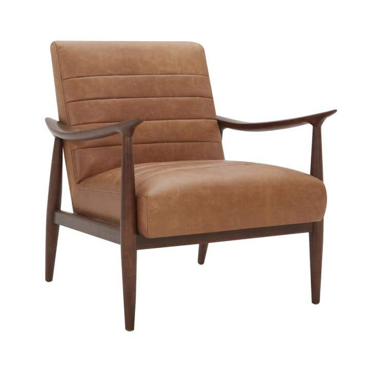 Venosa leather accent chair deals