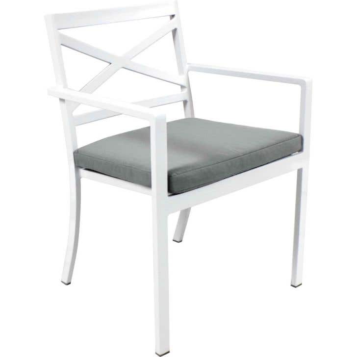 White dining chairs gold hot sale coast
