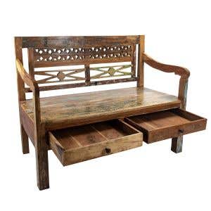 Kashmir 2drw Bench 