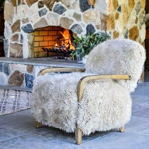 Glacier Sheepskin Chair 