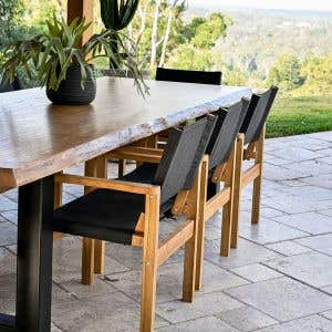 Carlton 3m Dining Table Live Edge 