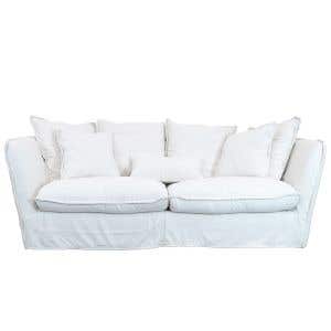 Clio Cream 3 Seater Sofa 