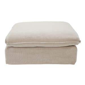 Clio Oatmeal Large Ottoman 