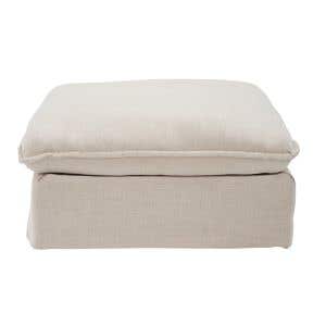 Clio Oatmeal Small Ottoman 