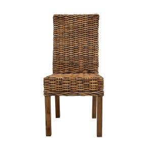 Solar Patio Dining Chair Natural (with handle) 