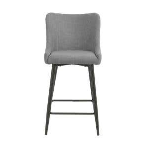 Infinity Mid Grey Bar Stool Fabric 