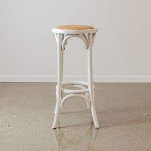Mirage White Stool 