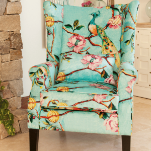 Shirley Blue Occasional Chair 