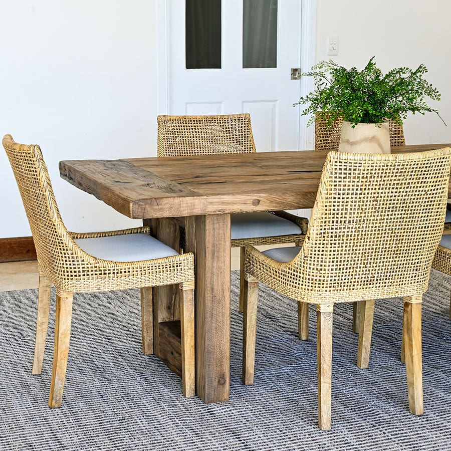 Cleveland Brown Rattan Dining Chair