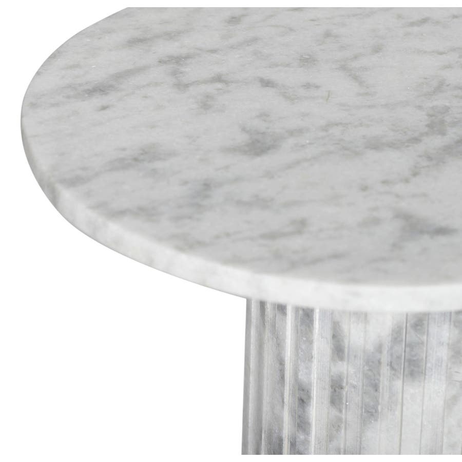 Capri Hall Table White Marble