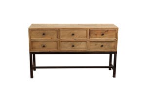Nandi 6 Drawer Hall Table