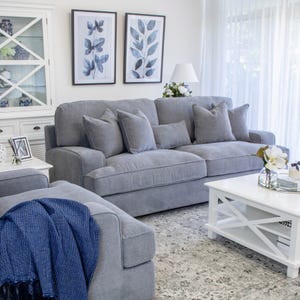 Adelaide Dark Grey 3 Seater