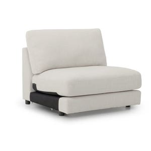 Channing Oatmeal Armless 1 Seater