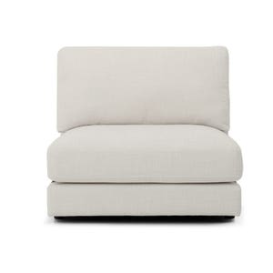 Channing Oatmeal Armless 1 Seater
