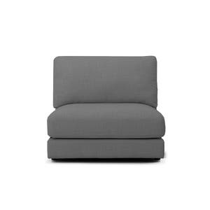 Channing Grey Armless 1 Seater