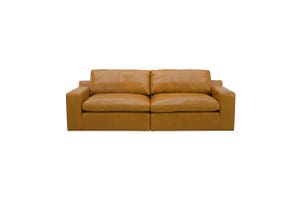 Claudia Caramel Leather 2 Seater