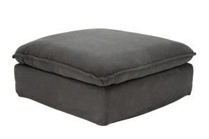Clio Grey Large Ottoman