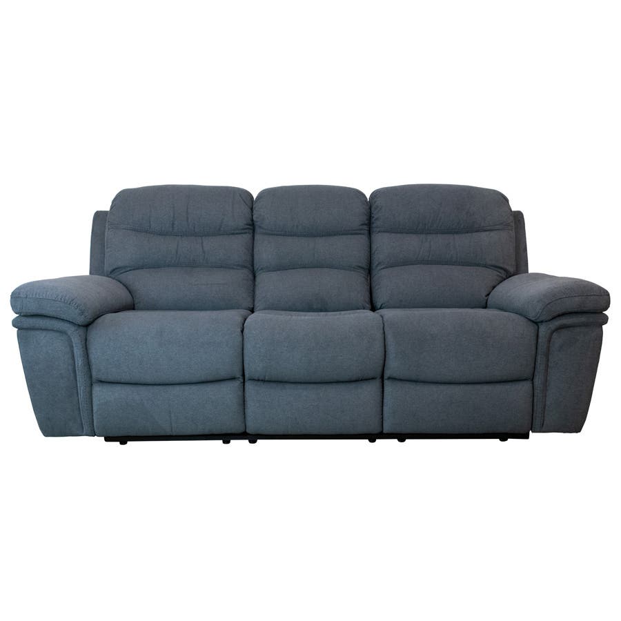 Resporto Grey 3 Seater Recliner 