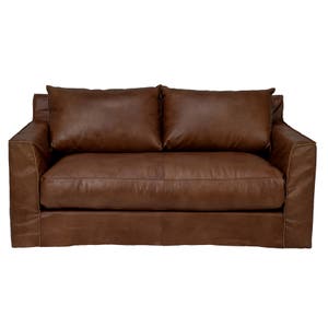 Varian 2 Seater Leather Lounge