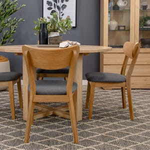 Oakley Charcoal Fabric Dining Chair